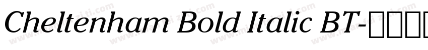 Cheltenham Bold Italic BT字体转换